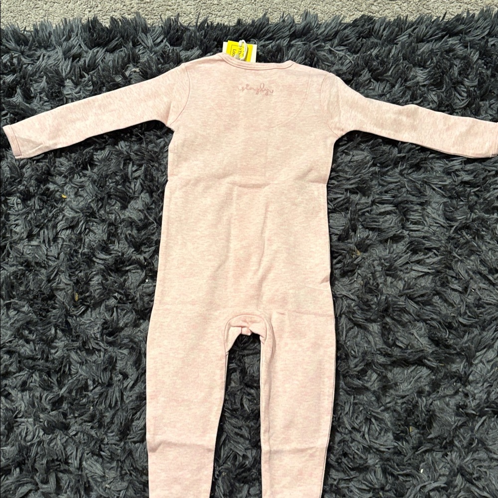 Pink onesie Organic cotton - Picture 2 of 3